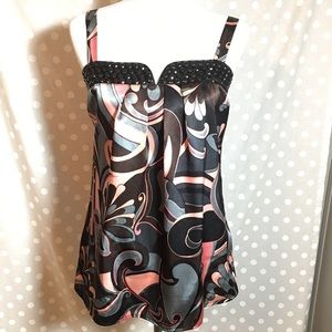 Silky blouse with detail